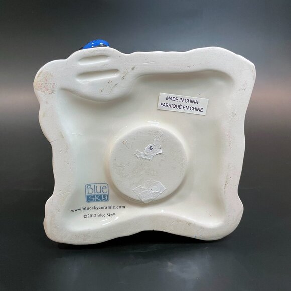 Blue Sky Clayworks Polar Penguin Post Office Ltd. Edition Tealight House 2012 - Picture 6 of 8